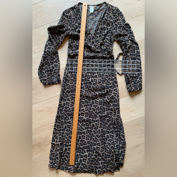 Leopard Wrap Dress - Picture 2 of 15